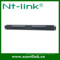 19 pulgadas IU Cat5e Rack Mount Buen precio 16 panel de conexión de puerto